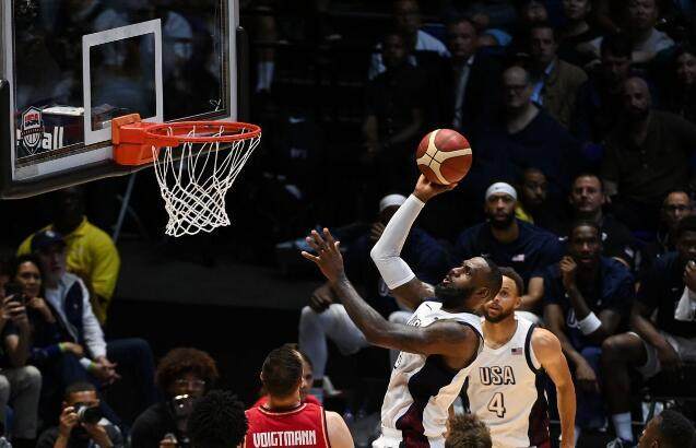 美国男篮冲金不稳？詹皇神勇托底，杜兰特还未亮剑
